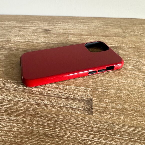 Solid Yellow and Red Phone Case for Apple iPhone 12 Pro Tough Glossy Tough - Picture 8 of 10